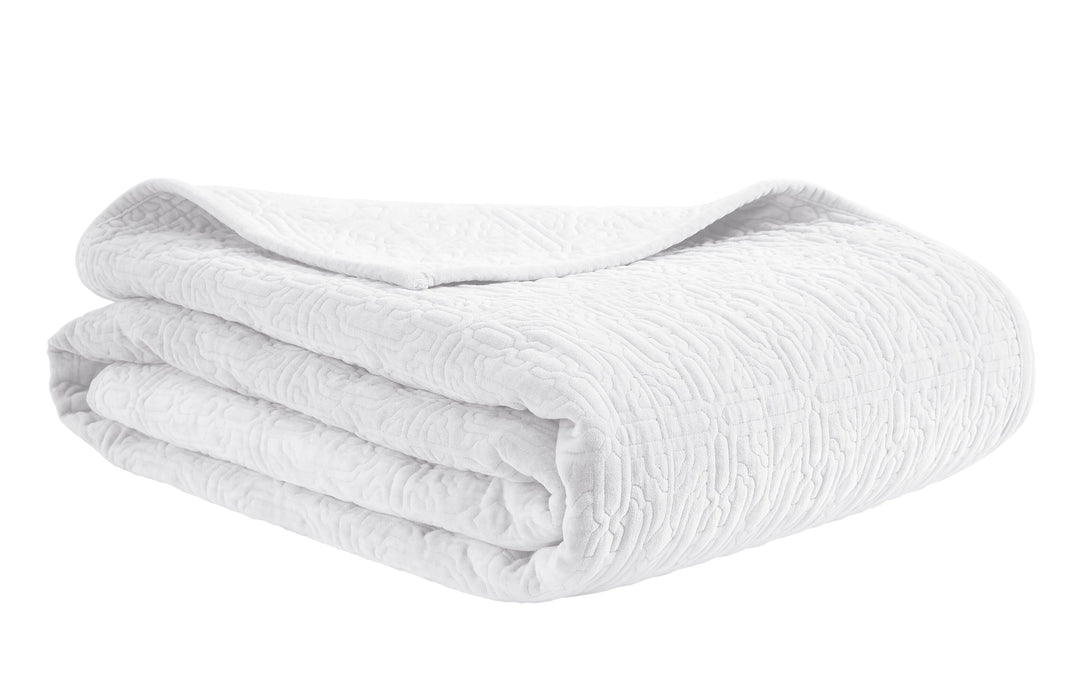 Duke Geometric Cotton Velvet Quilt Quilt Sets By Orchids Lux Home