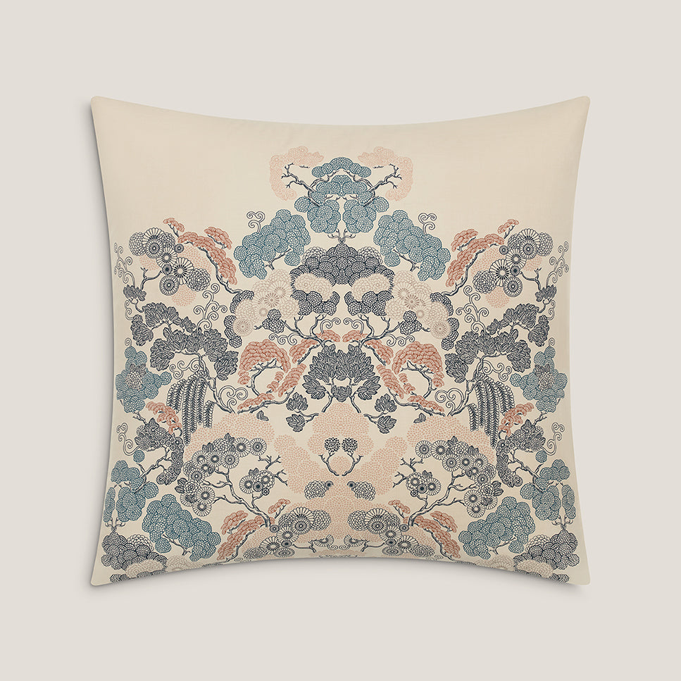 Rioko Beige/Blue Pillowcase Pillowcase By Togas