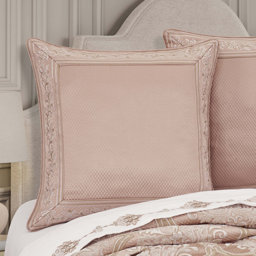 Rosewater Blush Euro Sham Euro Sham By J. Queen New York
