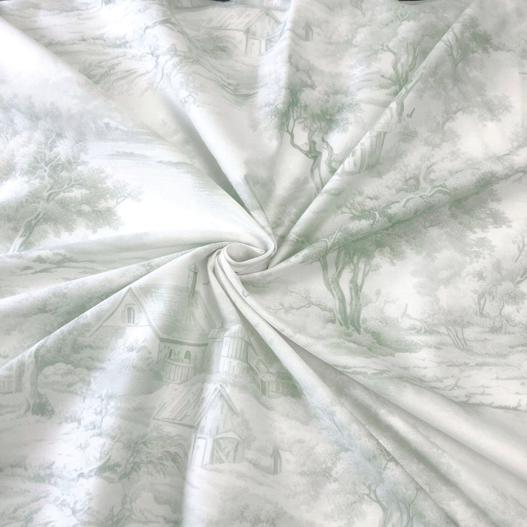 Rustic Cabin Toile Sage 8 Piece Comforter Set Comforter Sets By Colcha Linens