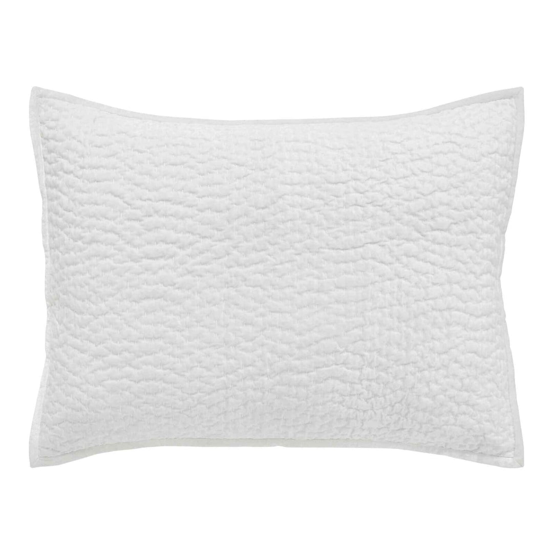 Laguna Pick Stitch Velvet Sham Sham By Orchids Lux Home