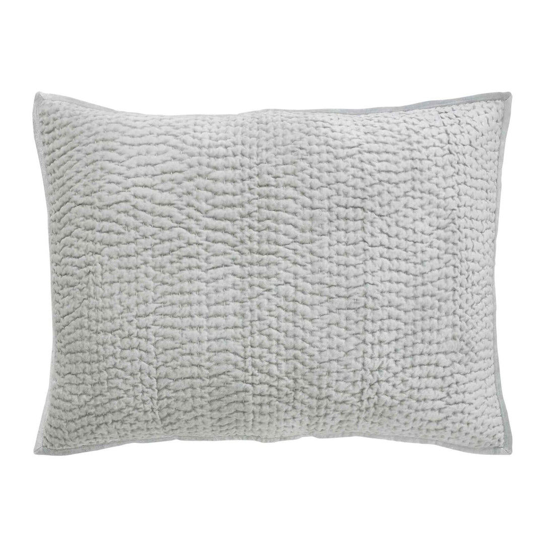 Laguna Pick Stitch Velvet Sham Sham By Orchids Lux Home