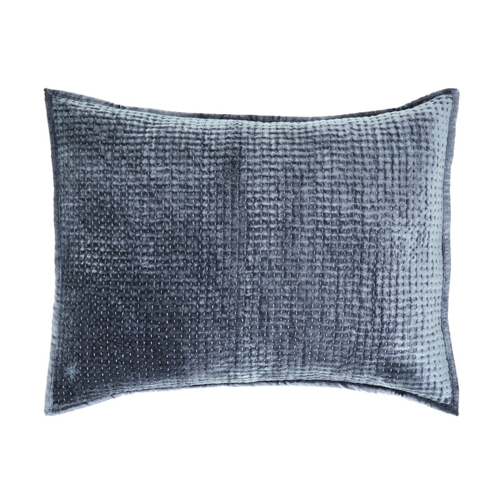 Laguna Pick Stitch Velvet Sham Sham By Orchids Lux Home