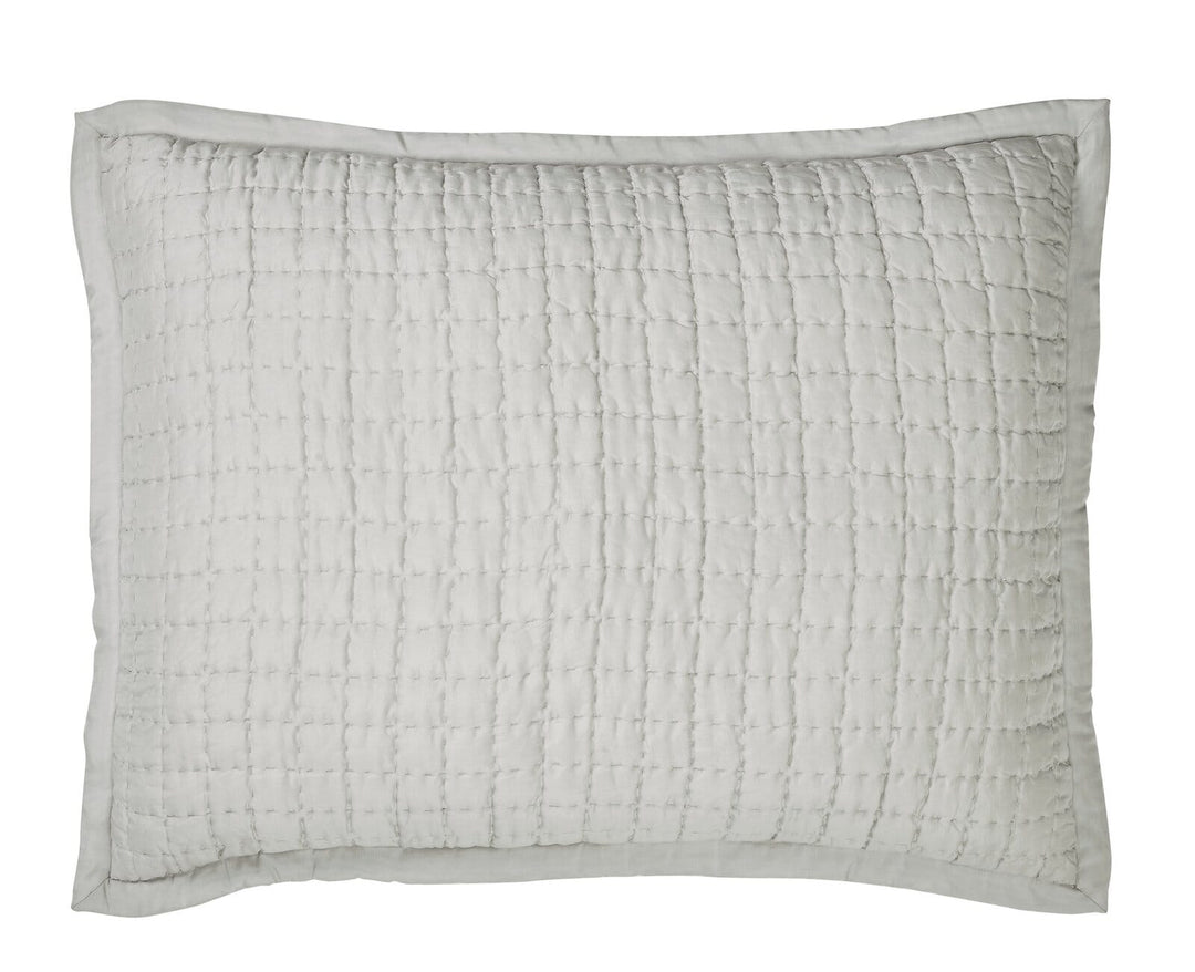 Malibu Silk Square Quilted Sham Sham By Orchids Lux Home