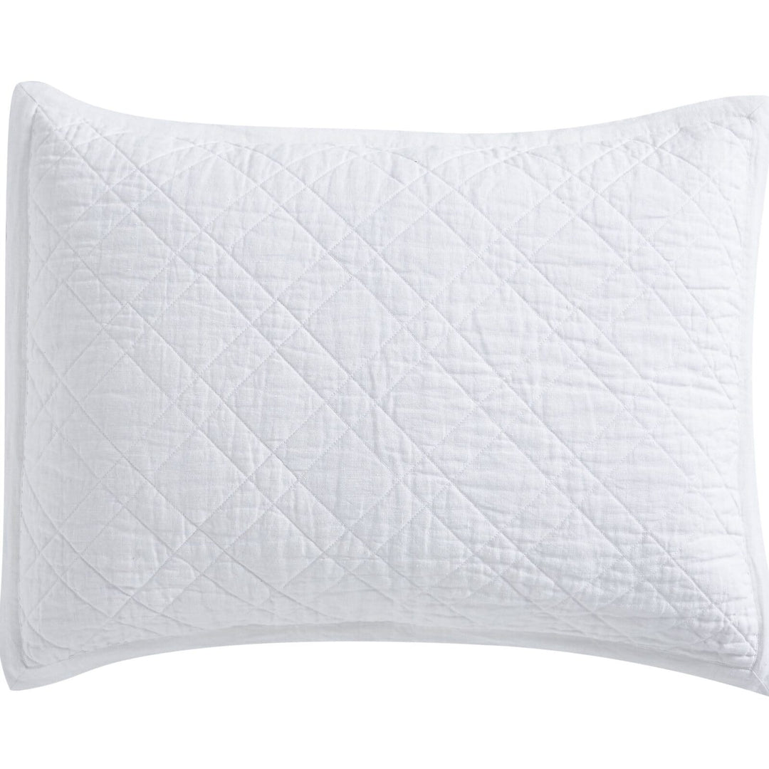 Chloe European Linen Diamond Sham Sham By Orchids Lux Home