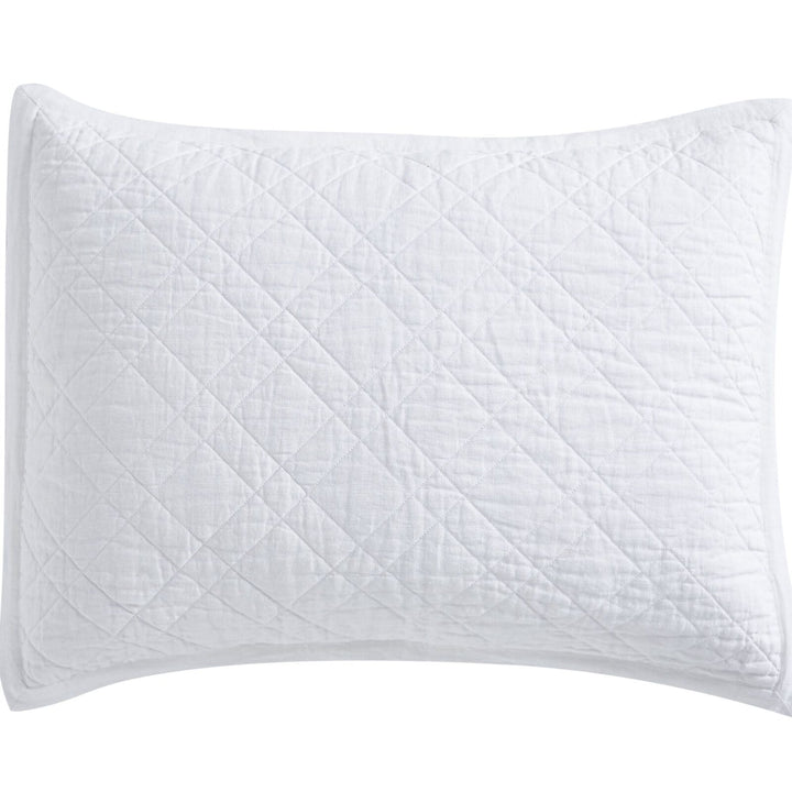 Chloe European Linen Diamond Sham Sham By Orchids Lux Home