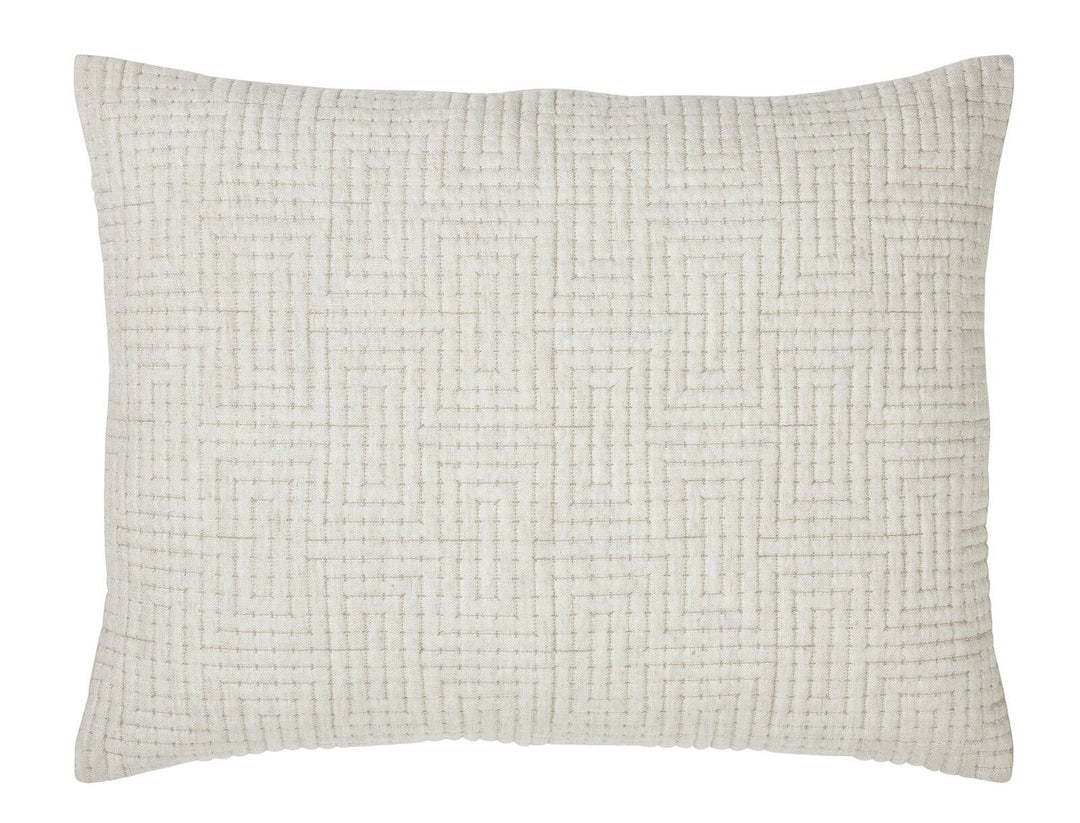 Maze Geometric Linen Sham Sham By Orchids Lux Home