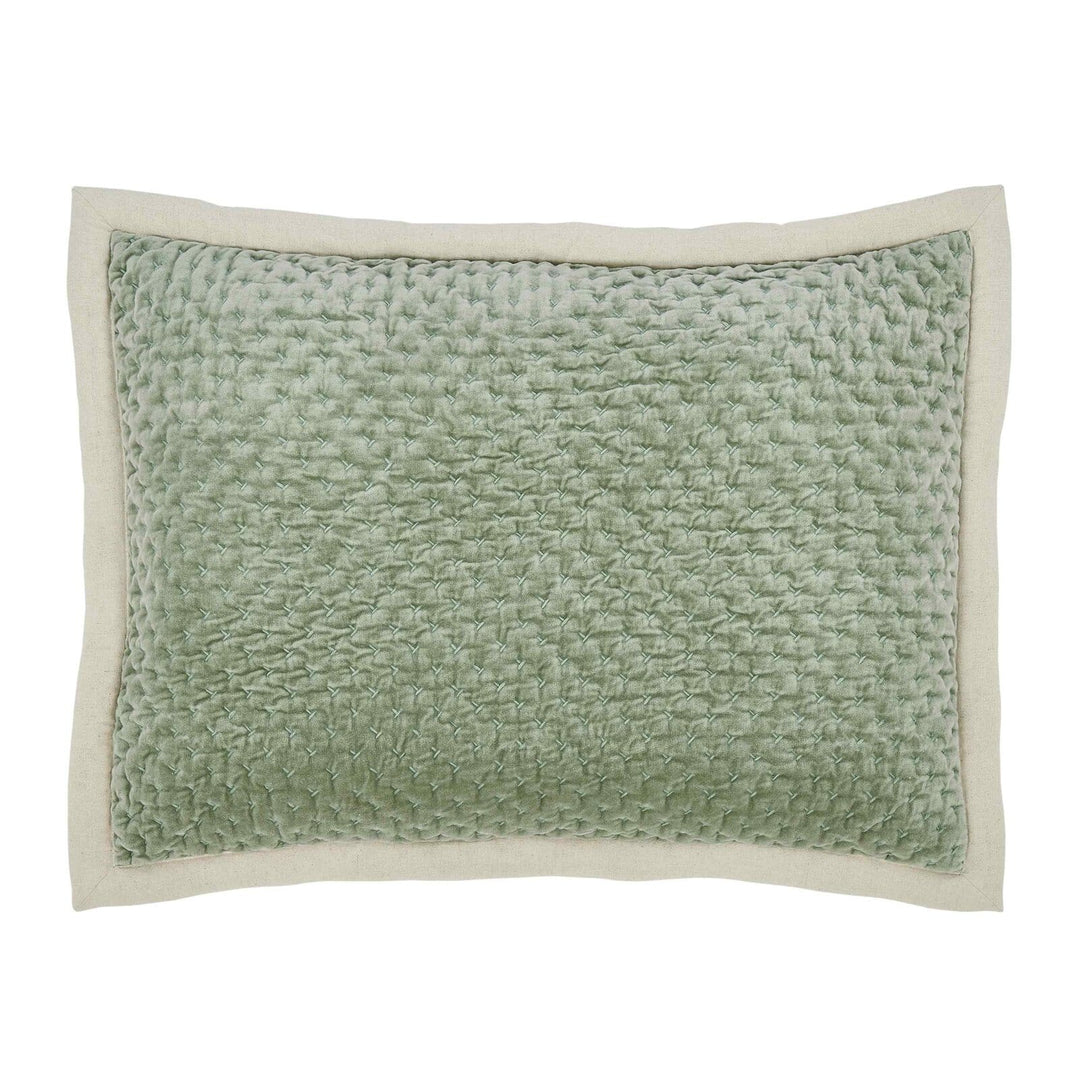 Maui Cross Stitch Velvet Sham Sham By Orchids Lux Home