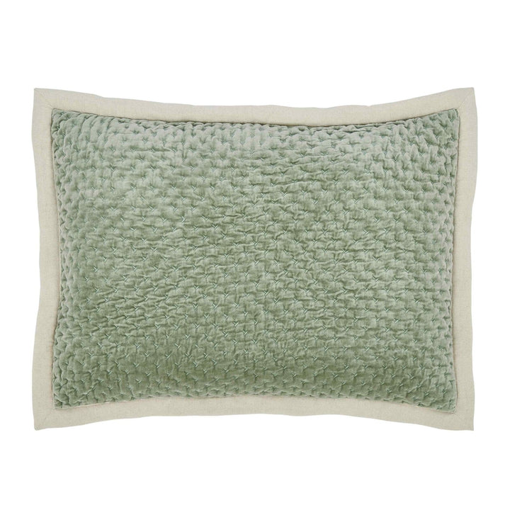 Maui Cross Stitch Velvet Sham Sham By Orchids Lux Home