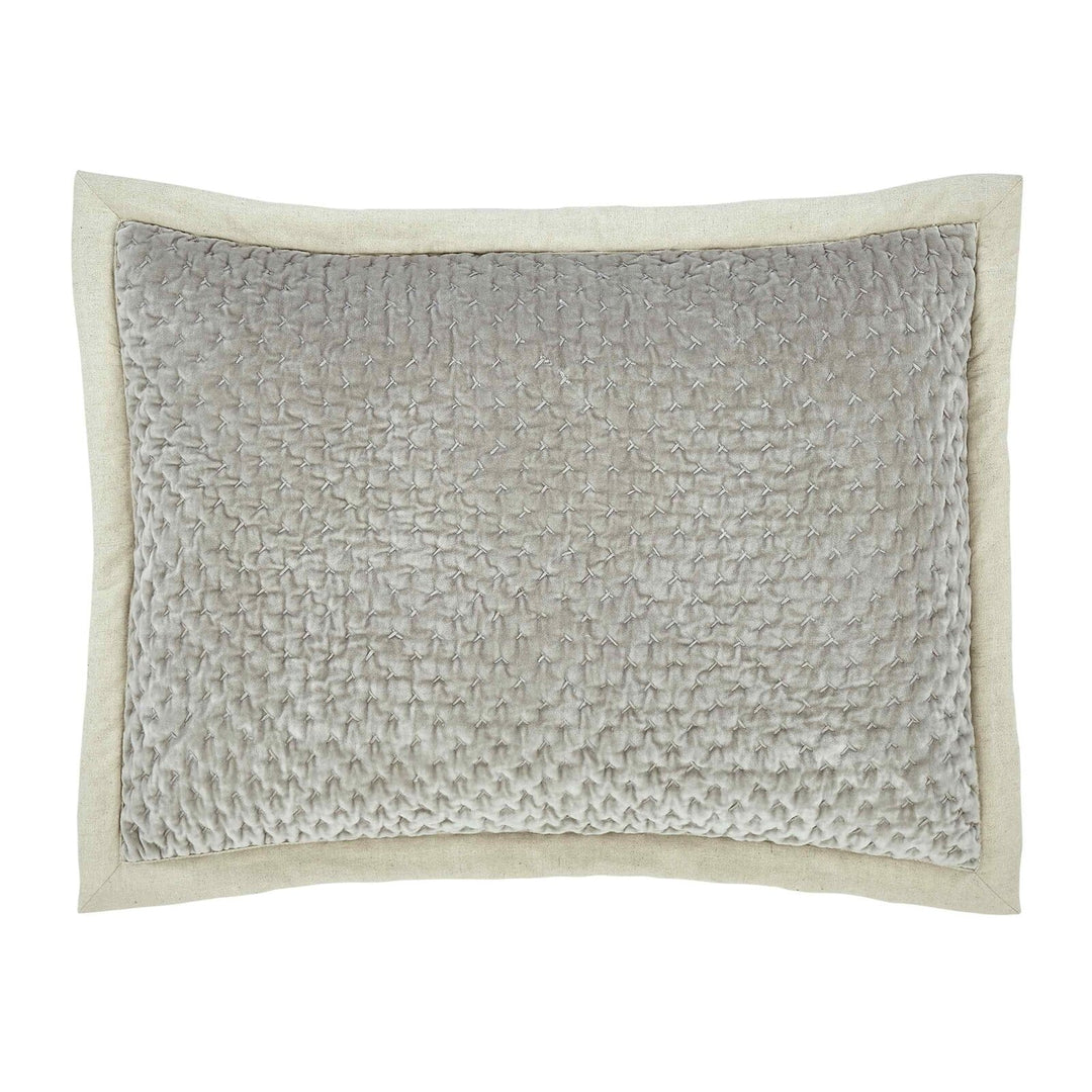 Maui Cross Stitch Velvet Sham Sham By Orchids Lux Home