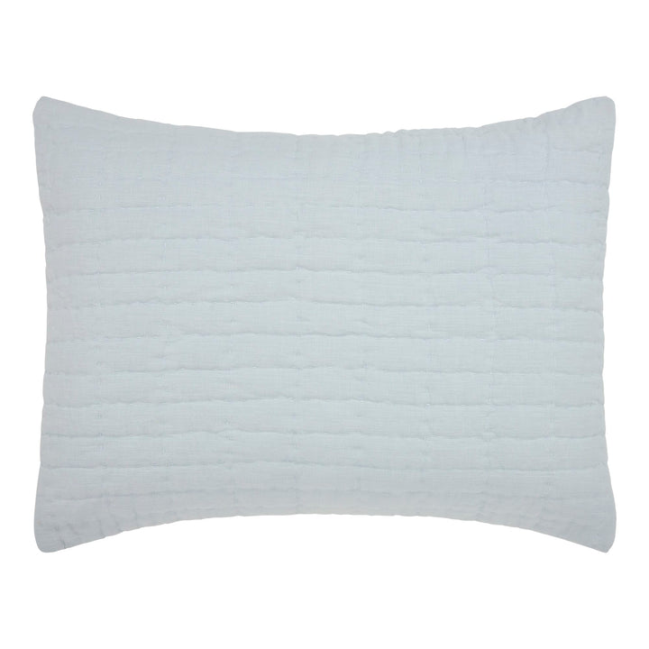 Logan Grid European Linen Sham Sham By Orchids Lux Home