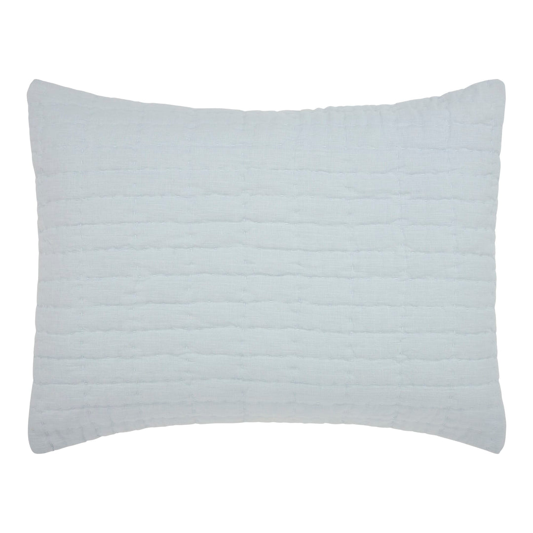 Logan Grid European Linen Sham Sham By Orchids Lux Home