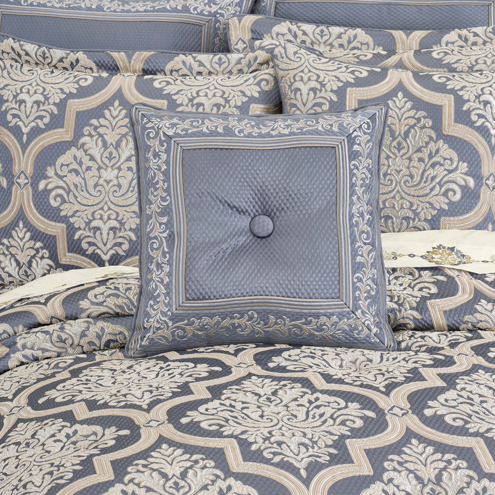 San Marino Powder Blue Square Decorative Throw Pillow 18" x 18" Throw Pillows By J. Queen New York
