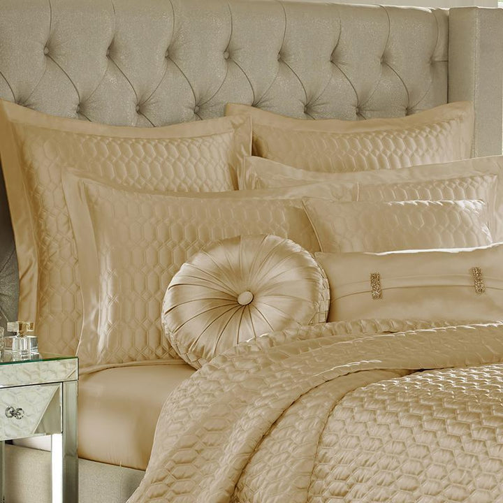 Copy of Satinique Gold Coverlet By J Queen Coverlet By J. Queen New York