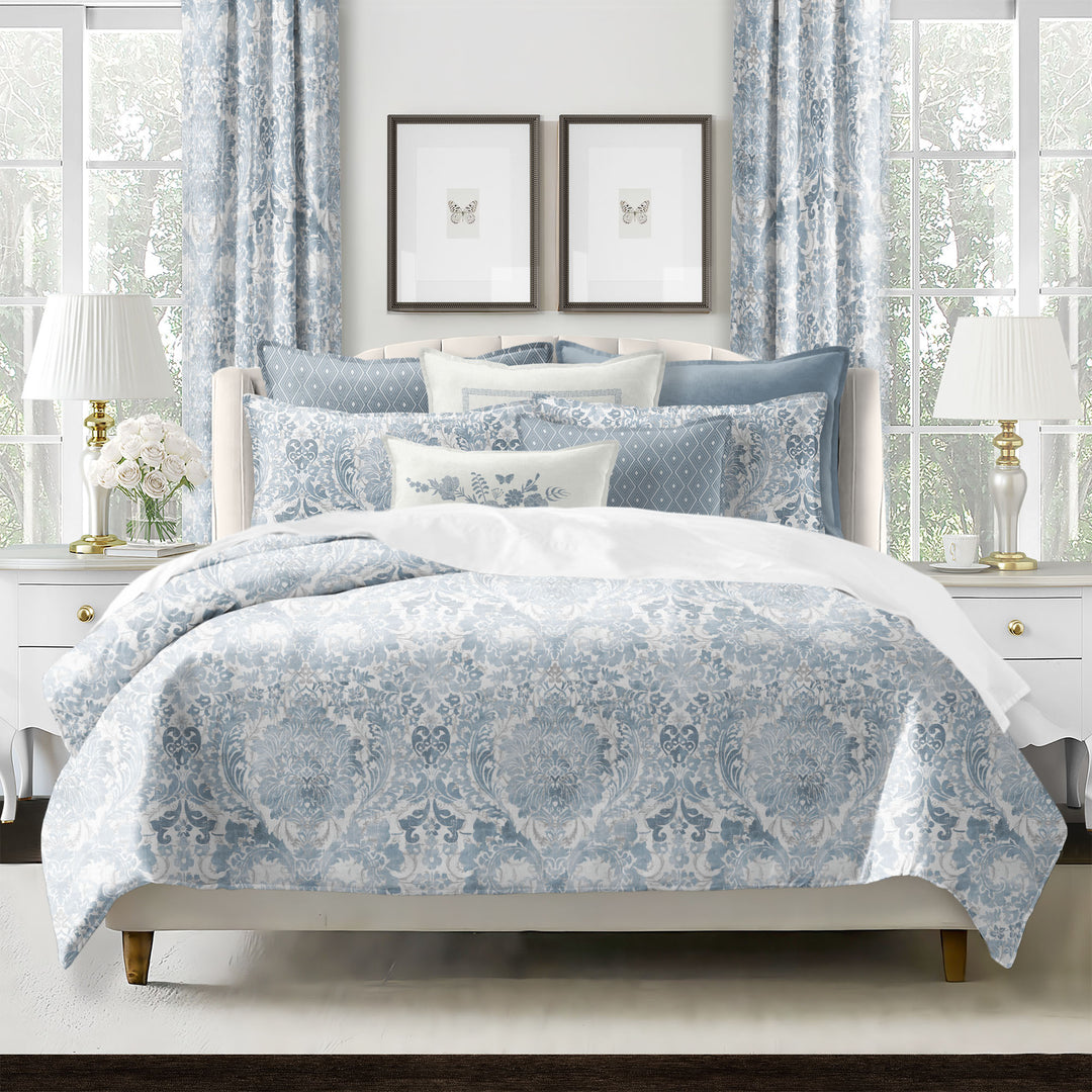 Savannah Cornflower 8 Piece Duvet Cover Set Duvet Covers By Colcha Linens
