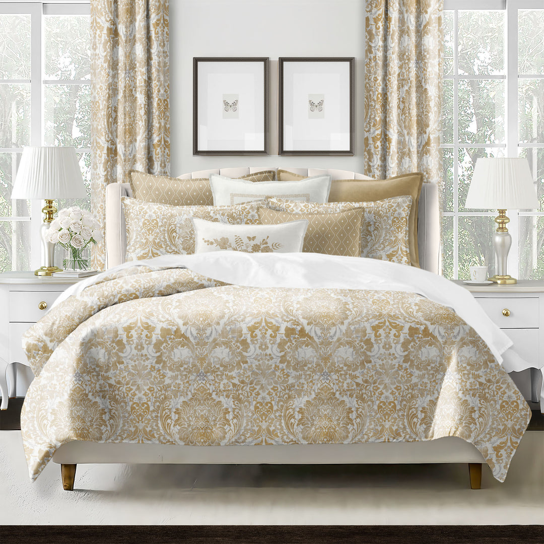 Savannah Gold 8 Piece Comforter Set Comforter Sets By Colcha Linens