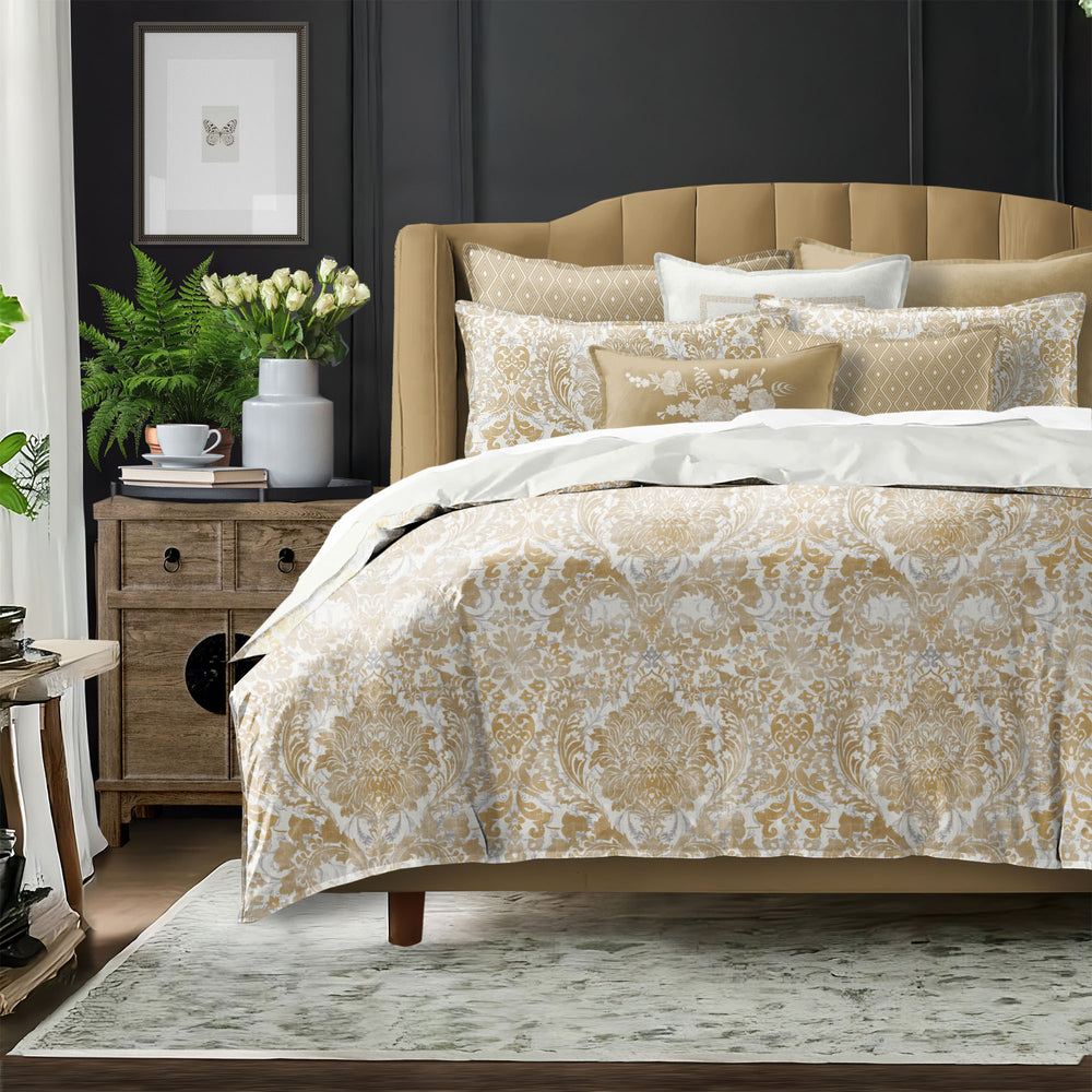 Savannah Gold 8 Piece Comforter Set Comforter Sets By Colcha Linens