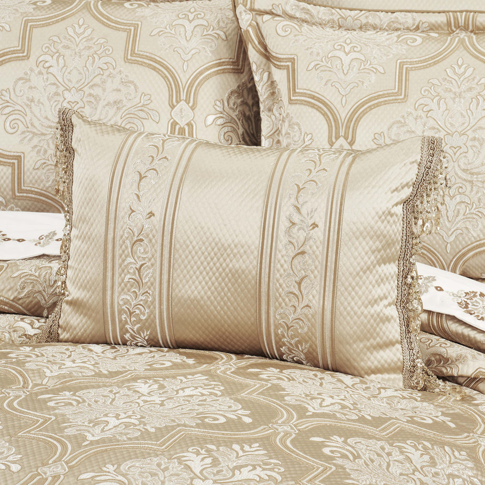 Sezanne Champagne Boudoir Decorative Throw Pillow 22" x 15" Throw Pillows By J. Queen New York