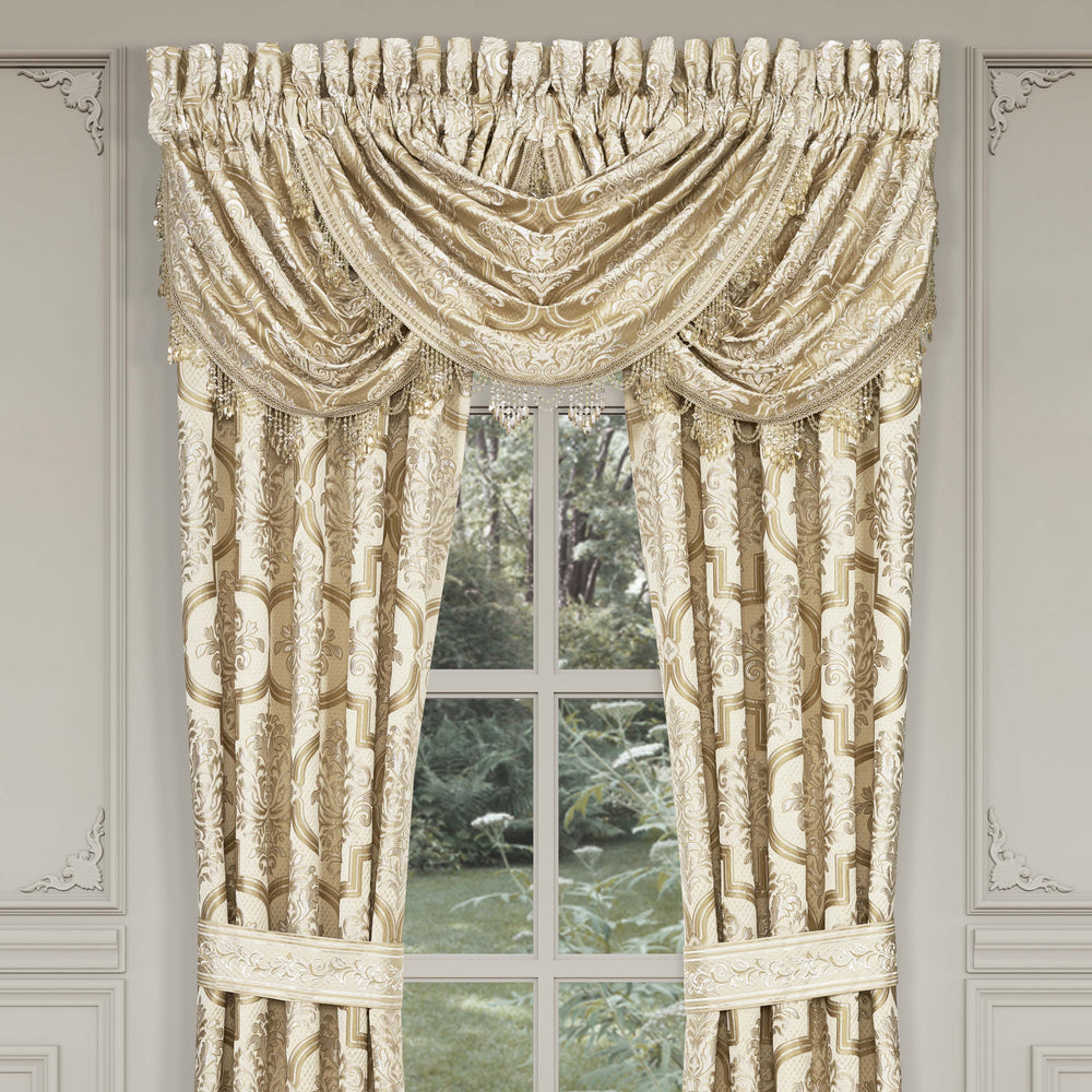 Sezanne Champagne Waterfall Window Valance Window Valance By J. Queen New York