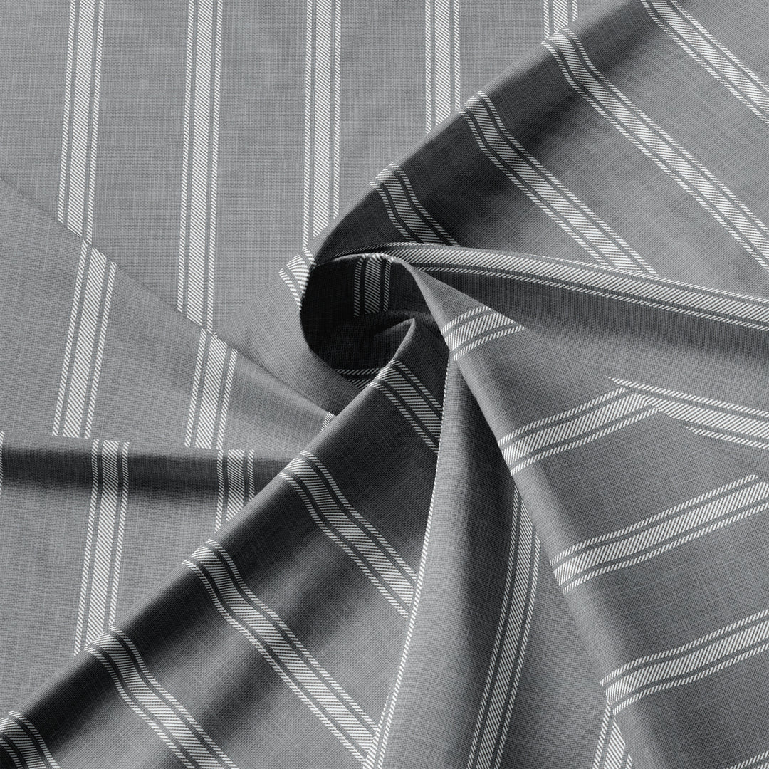 Shay Broad Tic Stripe Gray 8 Piece Coverlet Set Coverlet By Colcha Linens