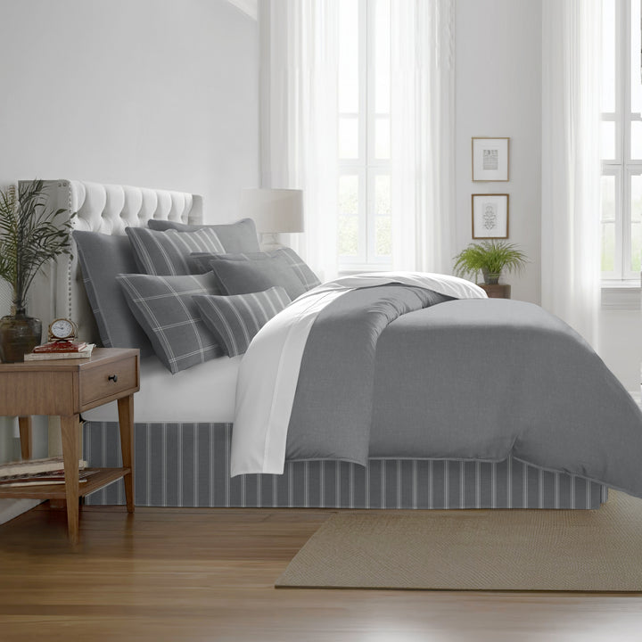 Shay Solid Gray 8 Piece Coverlet Set Coverlet By Colcha Linens