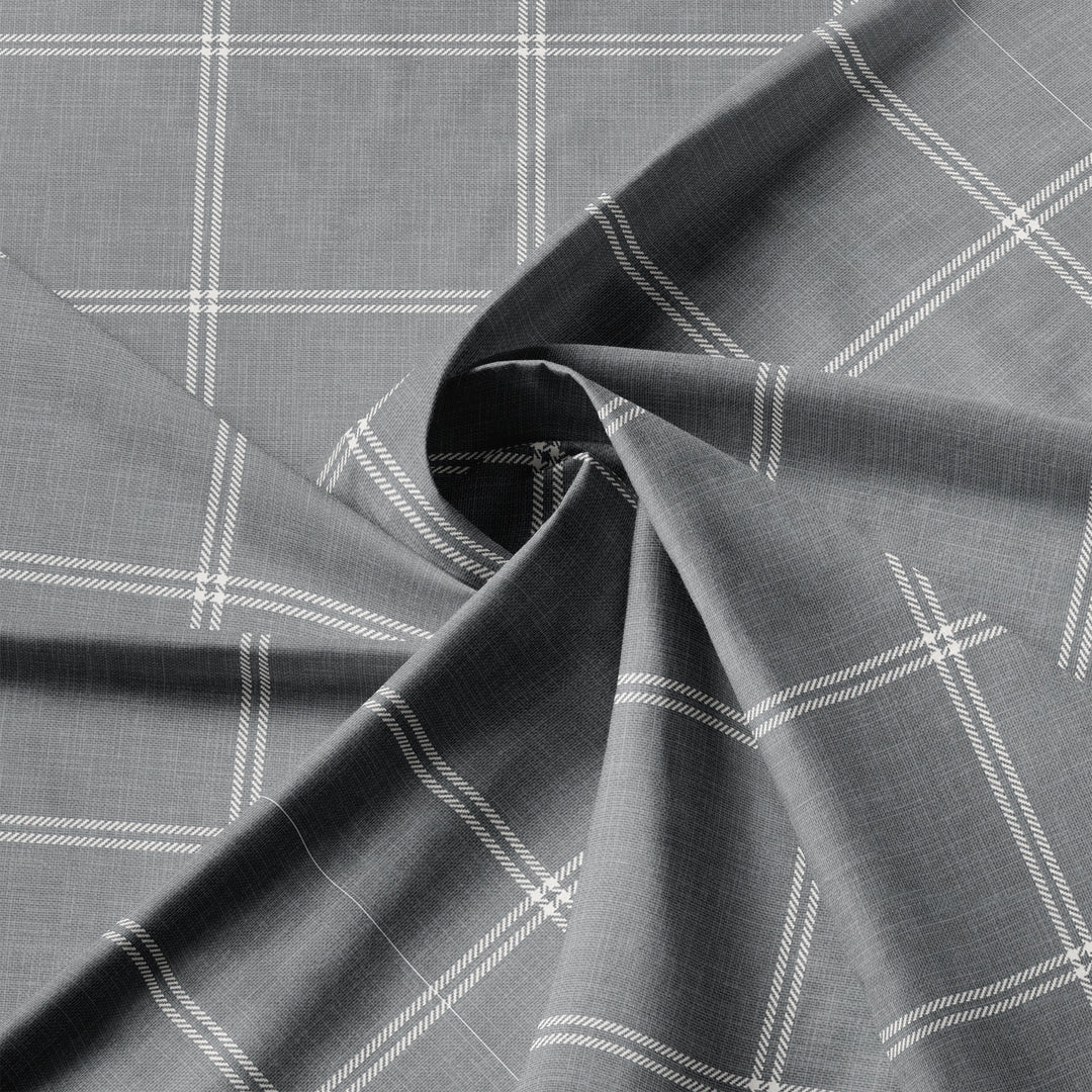 Shay Window Pane Gray 8 Piece Duvet Cover Set Duvet Covers By Colcha Linens