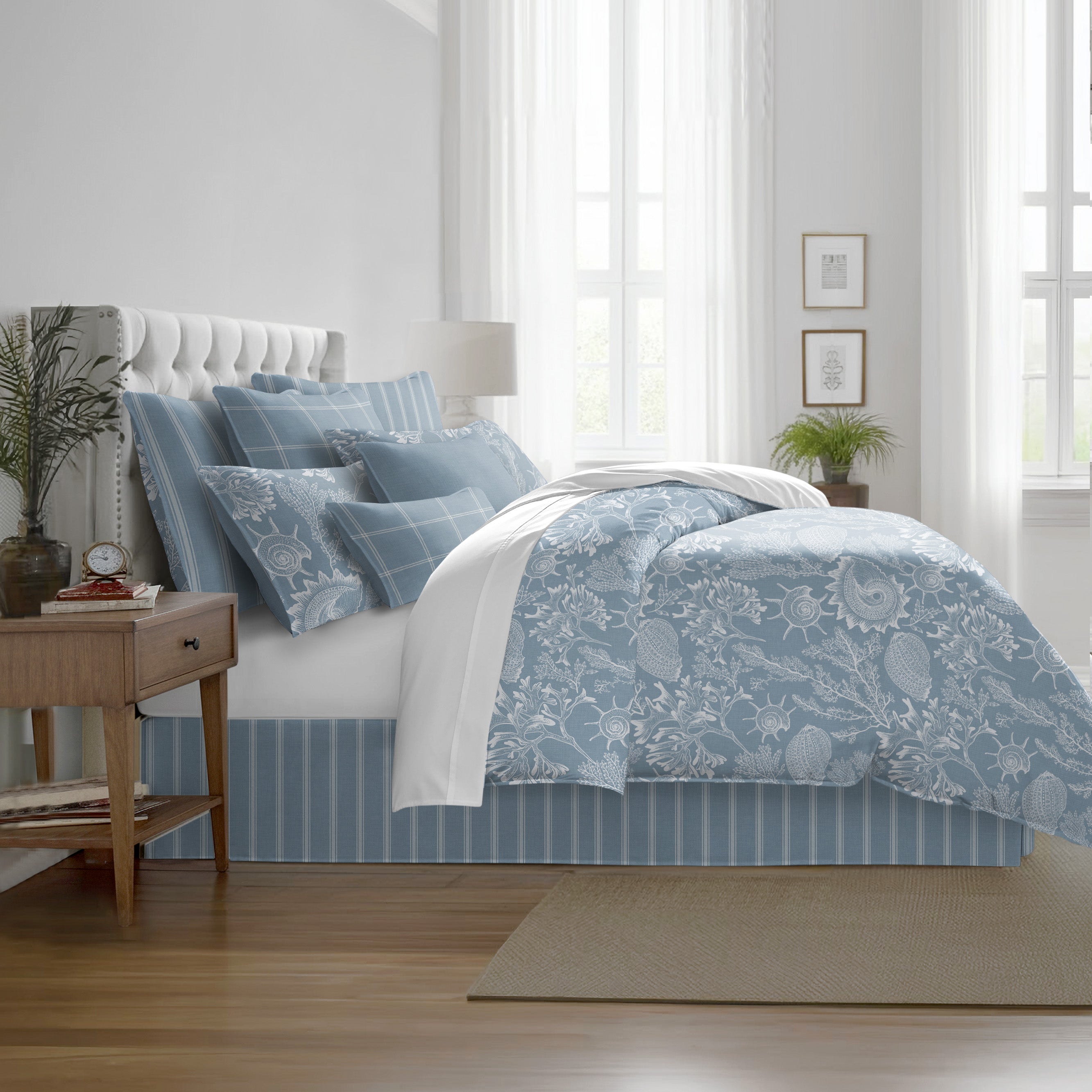 Shellabrate Cornflower Blue 8 Piece Duvet Cover Set – Latest Bedding