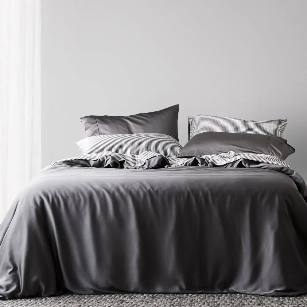 CleanBamboo® Signature Sateen Duvet Cover Duvet Covers By ettitude