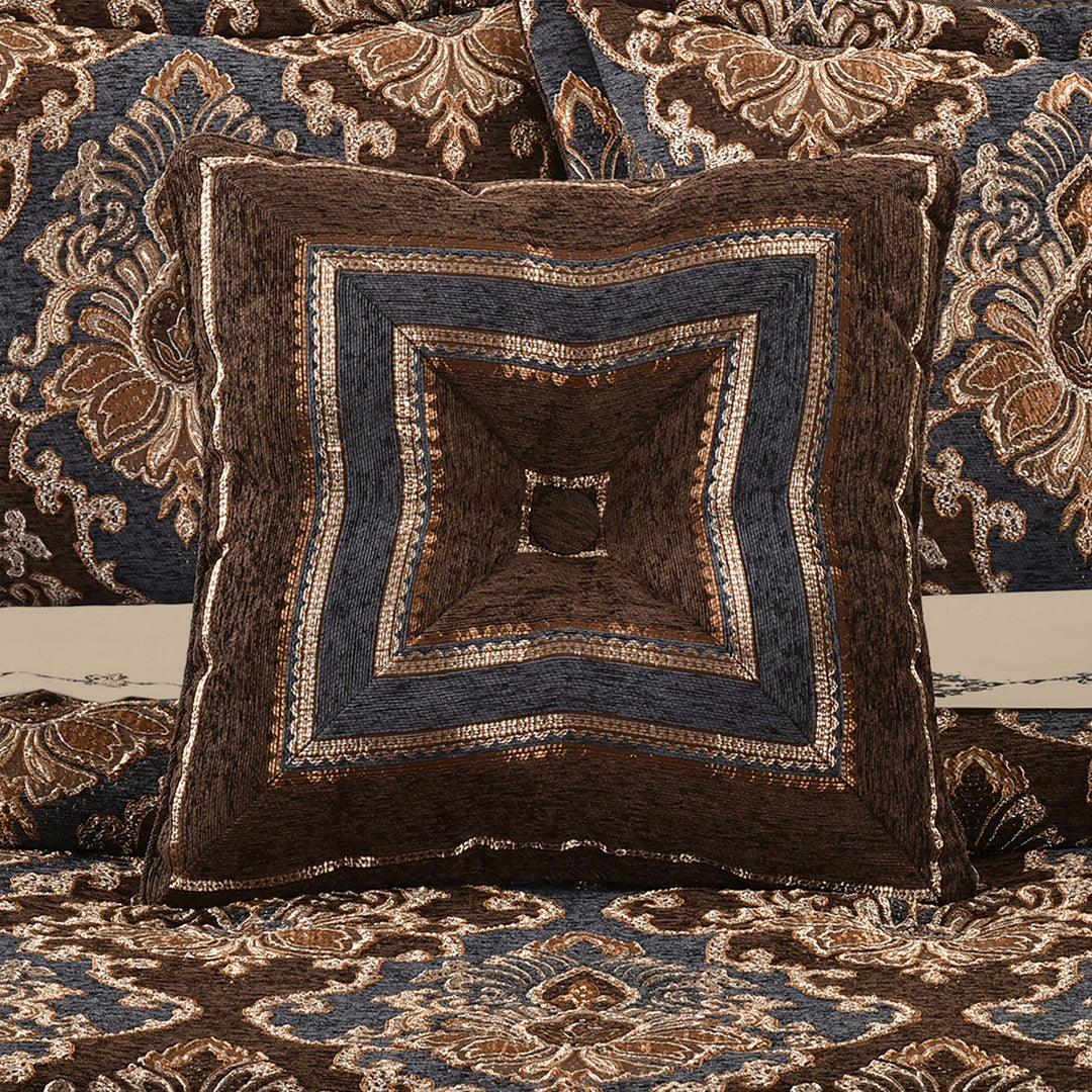 Sofia Wedgewood Square Decorative Throw Pillow 18" x 18" Throw Pillows By J. Queen New York