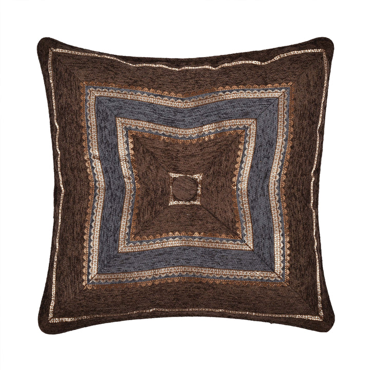 Sofia Wedgewood Square Decorative Throw Pillow 18" x 18" Throw Pillows By J. Queen New York