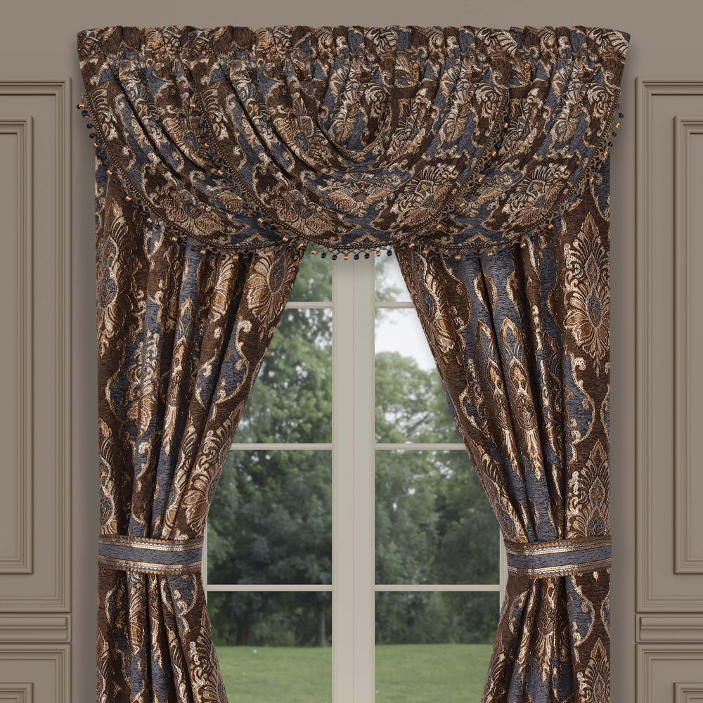 Sofia Wedgewood Waterfall Window Valance Window Valance By J. Queen New York