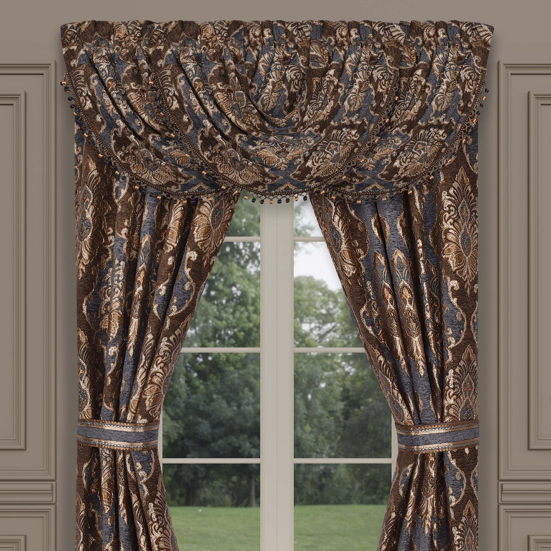 Sofia Wedgewood Waterfall Window Valance Window Valance By J. Queen New York