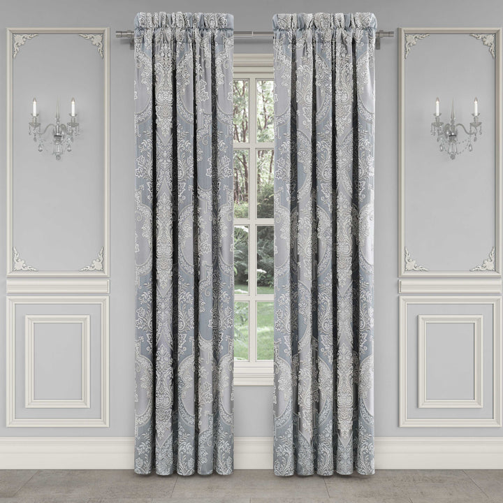 Sondra Powder Blue Window Panel Pair Window Panels By J. Queen New York