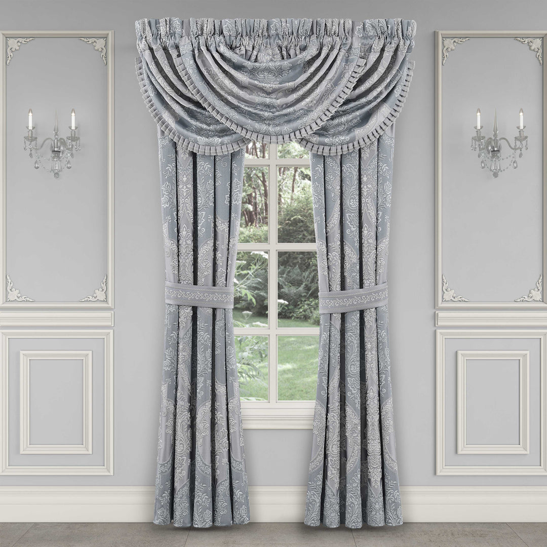 Sondra Powder Blue Window Panel Pair Window Panels By J. Queen New York