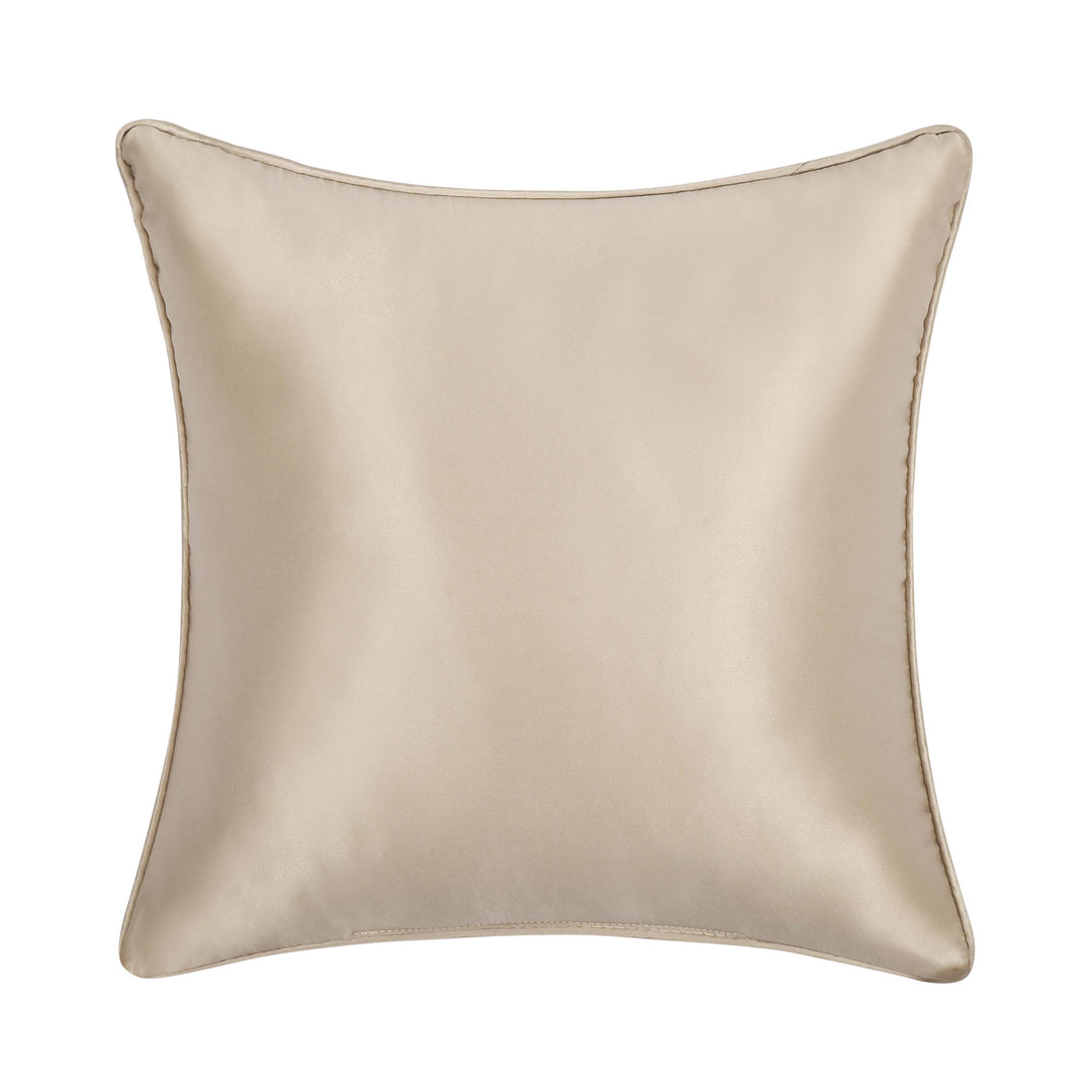 Spectra Taupe Embellished Square Decorative Throw Pillow 16" x 16" Throw Pillows By J. Queen New York