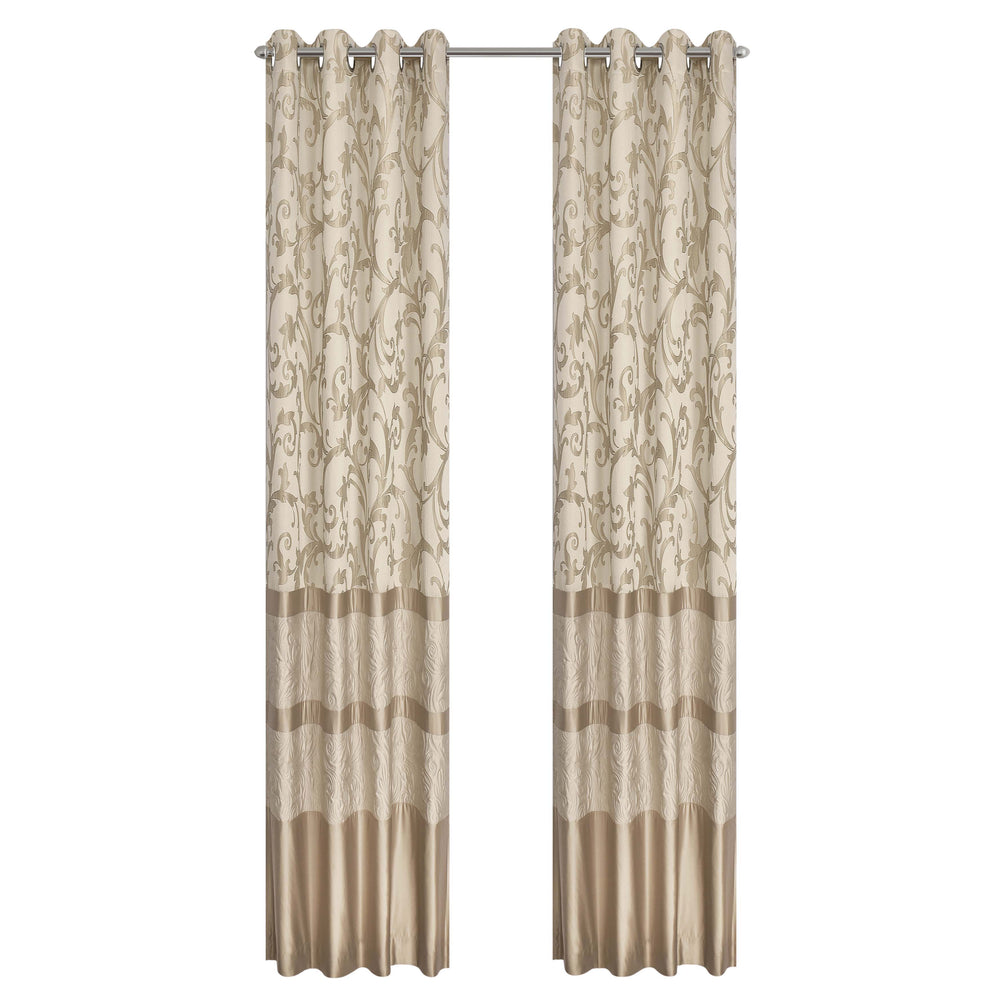 Spectra Taupe Grommet Panel Pair Window Panels By J. Queen New York