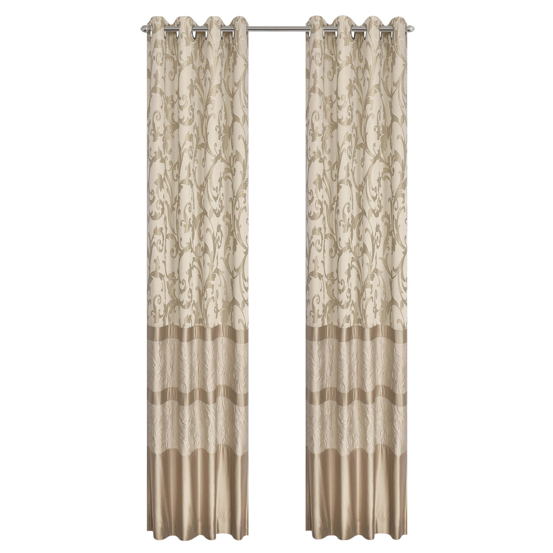 Spectra Taupe Grommet Panel Pair Window Panels By J. Queen New York