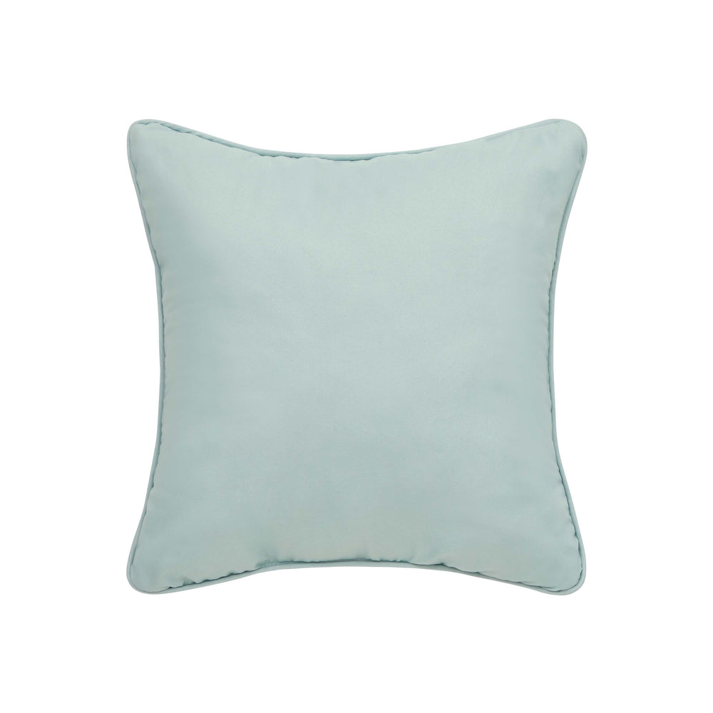 Spring Social Spa Embellished Square Decorative Throw Pillow 16" x 16" Throw Pillows By J. Queen New York