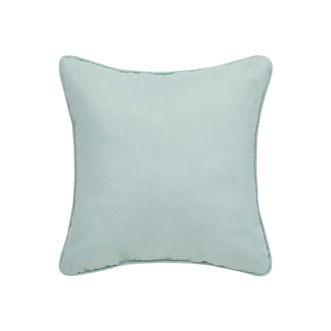 Spring Social Spa Embellished Square Decorative Throw Pillow 16" x 16" Throw Pillows By J. Queen New York