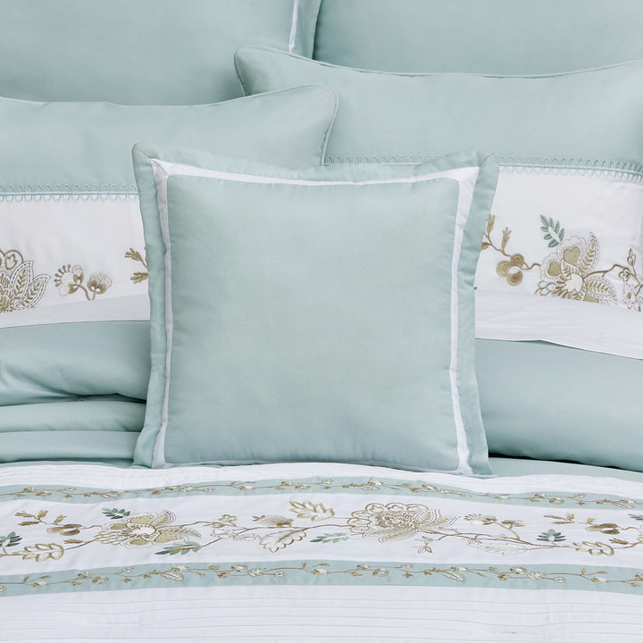 Spring Social Spa Square Decorative Throw Pillow 16" x 16" Throw Pillows By J. Queen New York