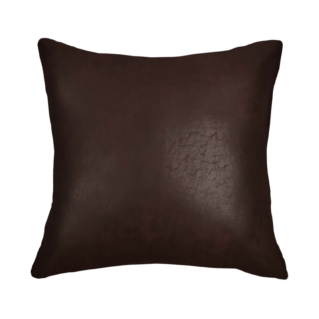 Sundance Brown Embellished Square Decorative Throw Pillow 18" x 18" Throw Pillows By J. Queen New York