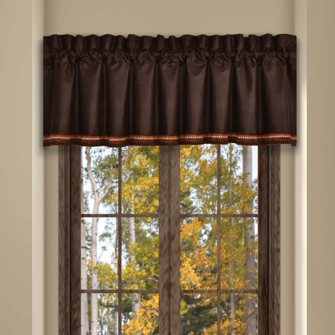Sundance Brown Straight Window Valance Window Valance By J. Queen New York