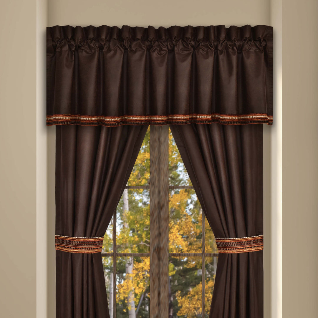 Sundance Brown Straight Window Valance Window Valance By J. Queen New York