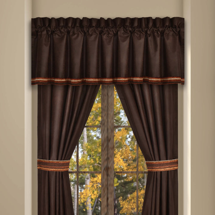 Sundance Brown Straight Window Valance Window Valance By J. Queen New York