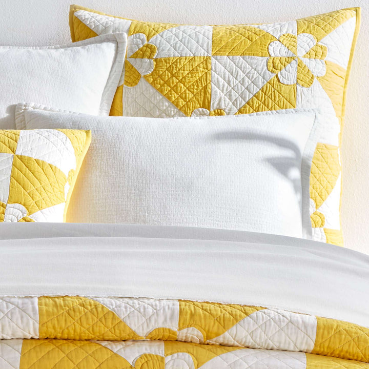 Sunny Side Quilted Sham Sham By Annie Selke