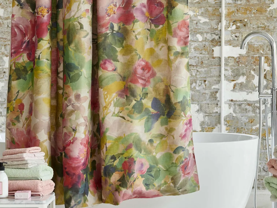 Thelma's Garden Shower Curtain Shower Curtain By Designers Guild