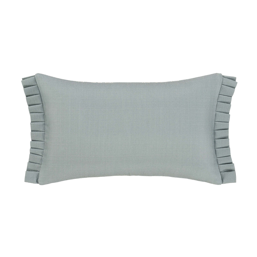 Tranquility Aqua Boudoir Decorative Throw Pillow 20" x 12" Throw Pillows By J. Queen New York