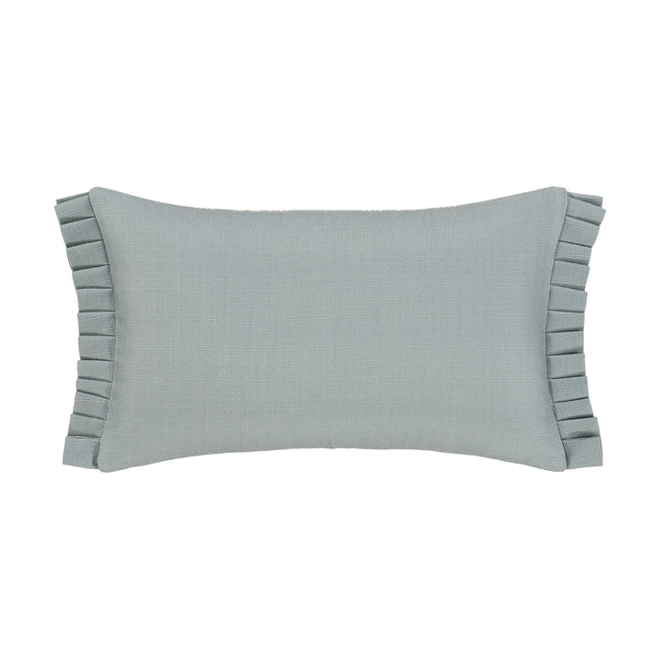 Tranquility Aqua Boudoir Decorative Throw Pillow 20" x 12" Throw Pillows By J. Queen New York