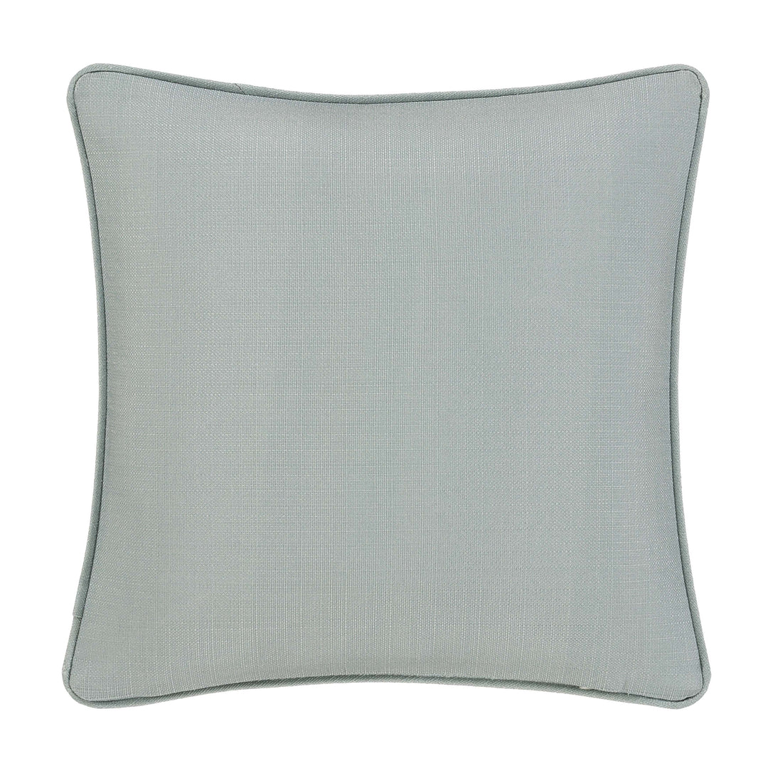 Tranquility Aqua Square Decorative Throw Pillow 18" x 18" Throw Pillows By J. Queen New York