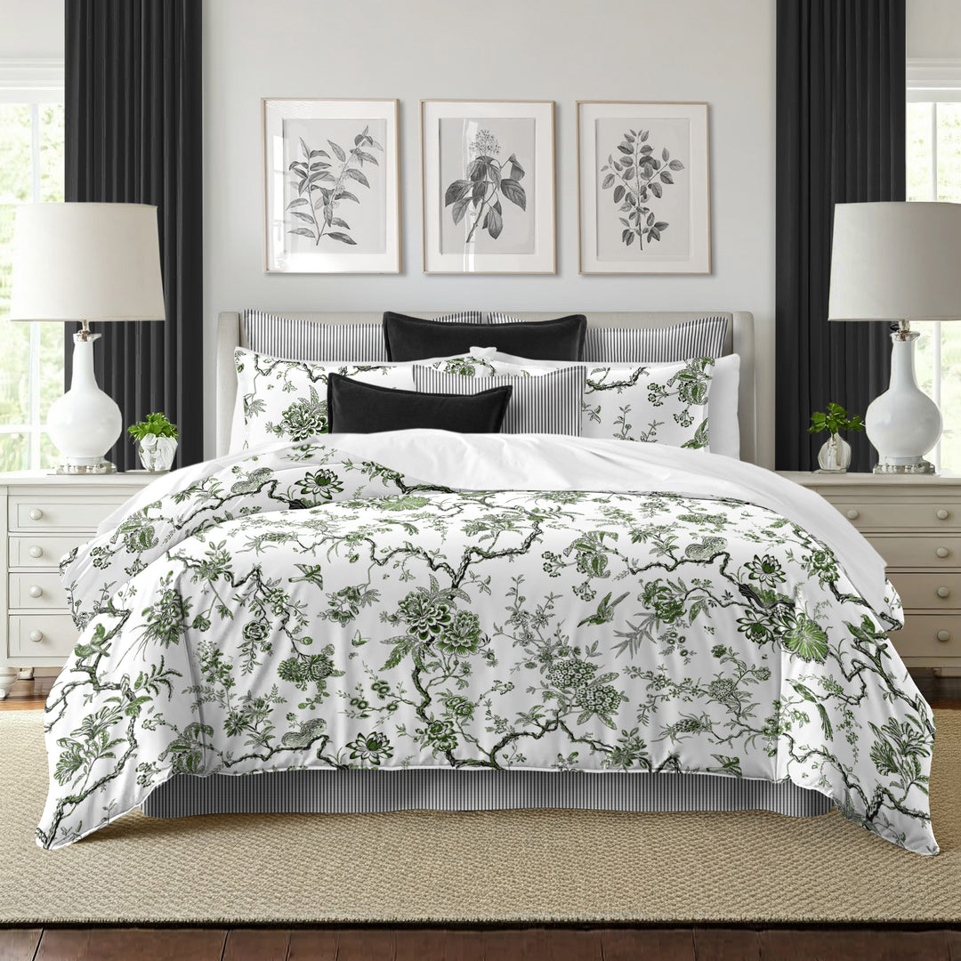 Tree Top Avocado 8 Piece Duvet Cover Set Duvet Covers By Colcha Linens